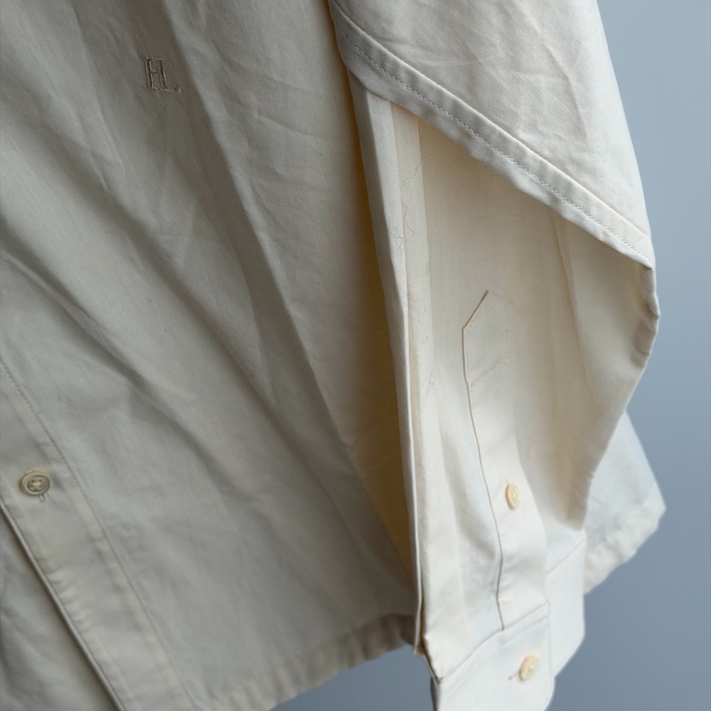 Helmut Lang Men's Beige Hoodie Shirt/Button-Up Shirt - Picture 3 of 6